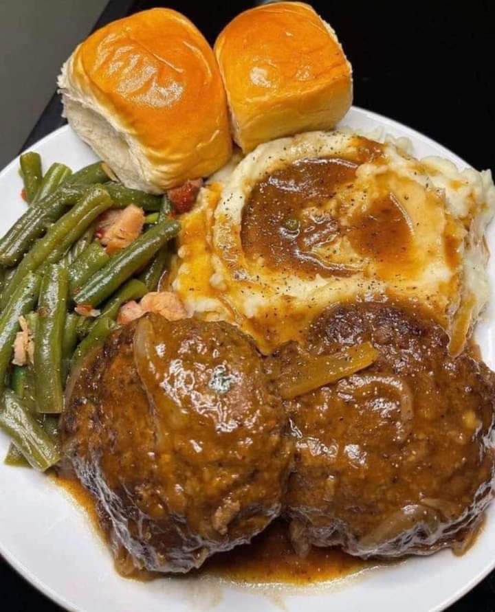 Hamburger Steaks With Onion Gravy