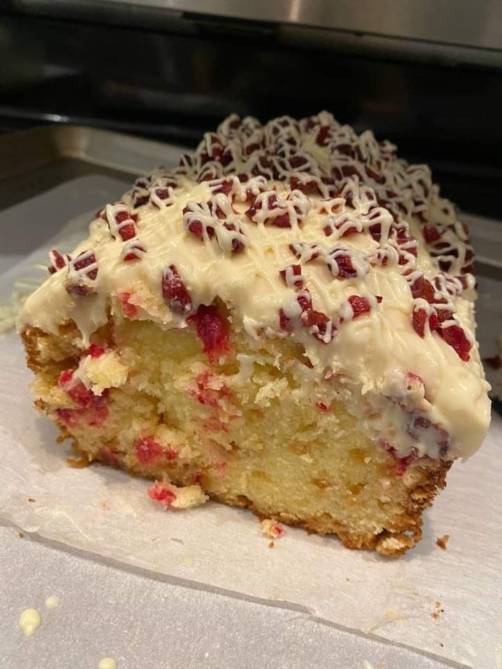 Cranberry Orange  Bread with Simple Glaze