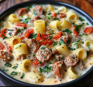 Creamy Parmesan Italian Sausage Soup