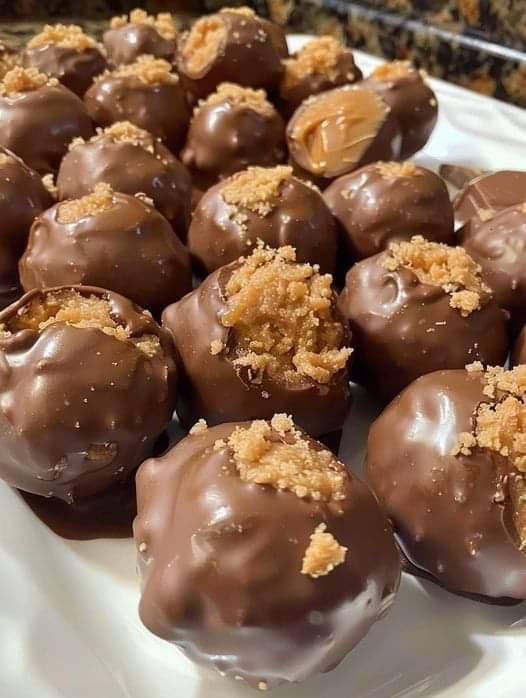 Homemade Butterfinger Balls